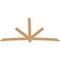Ekena Millwork Alberta Timber Gable Bracket, Western Red Cedar, 108"W x 63"H x 1 1/2"D x 5 1/2"F, 14/12 Pitch GBW108X63X0206ALB00SWR - alternate 4